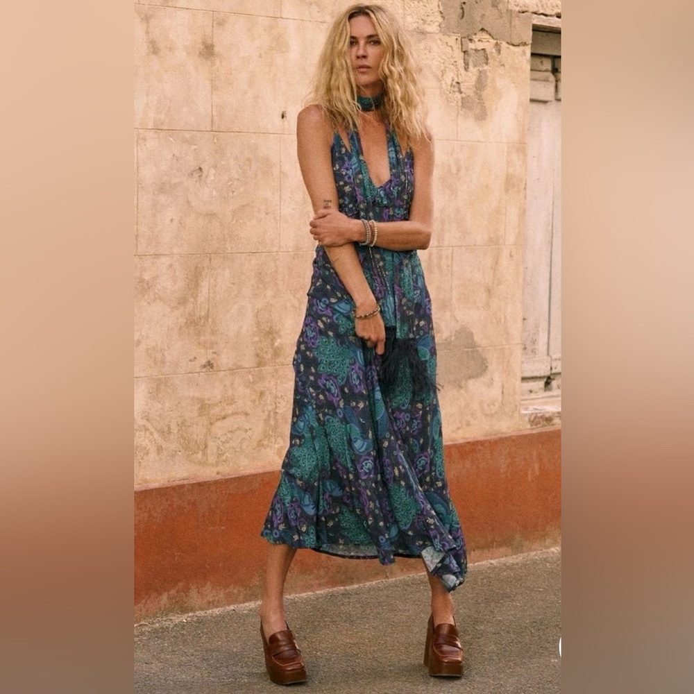 Spell & the Gypsy Boheme Bias Slip Maxi dress, XL - Picture 2 of 14